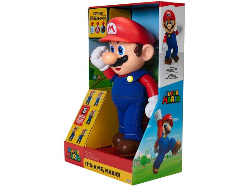 Boneco Interativo Articulado Mario 30cm Com Sons e Fala - Super